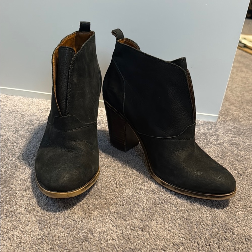 Lucky Brand Black Ankle Boots
